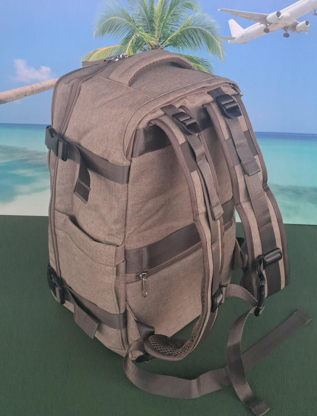 Zaino Ryanair misure cm 40x30x20 in Juta Sabbia del Deserto