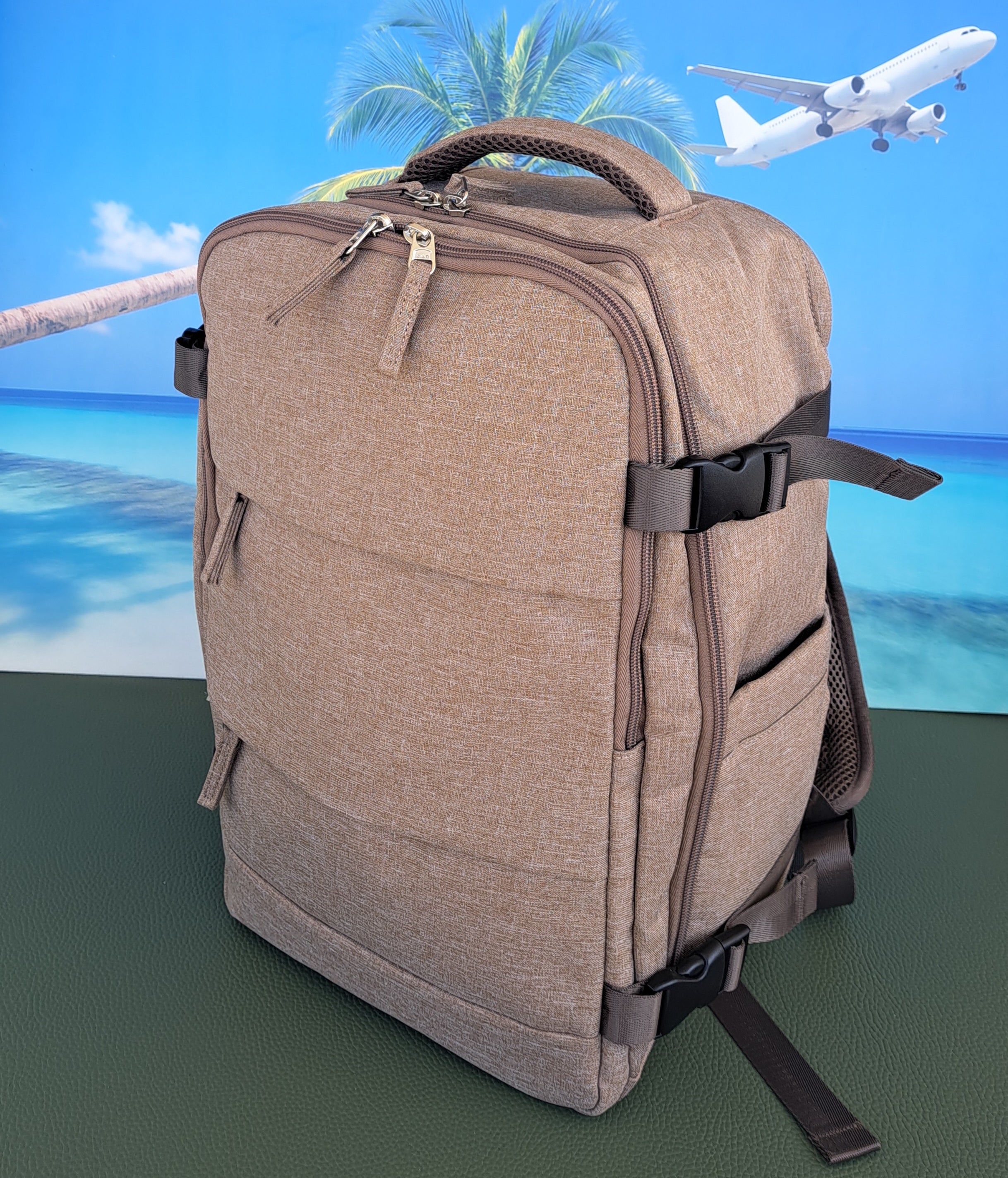 Zaino Ryanair misure cm 40x30x20 in Juta Sabbia del Deserto