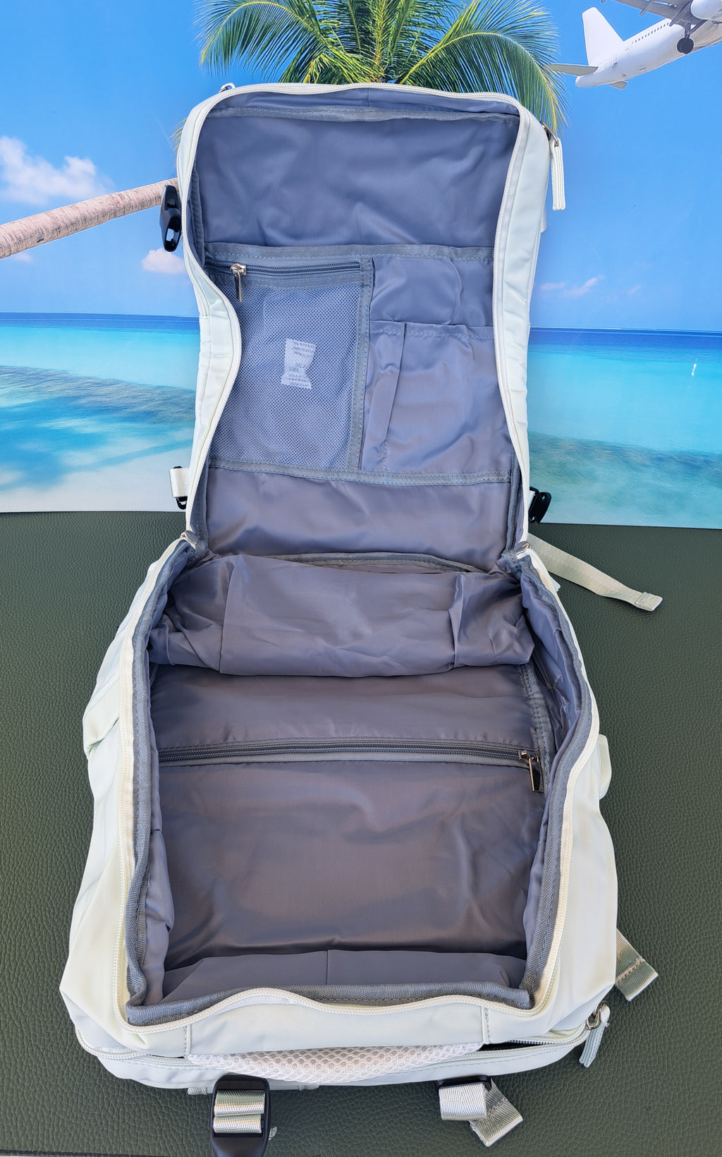 Zaino da Viaggio Bagaglio a Mano Ryanair COLORE MELA VERDE cm 40 x 30 x 20 No Supplementi! No Extra Fees!