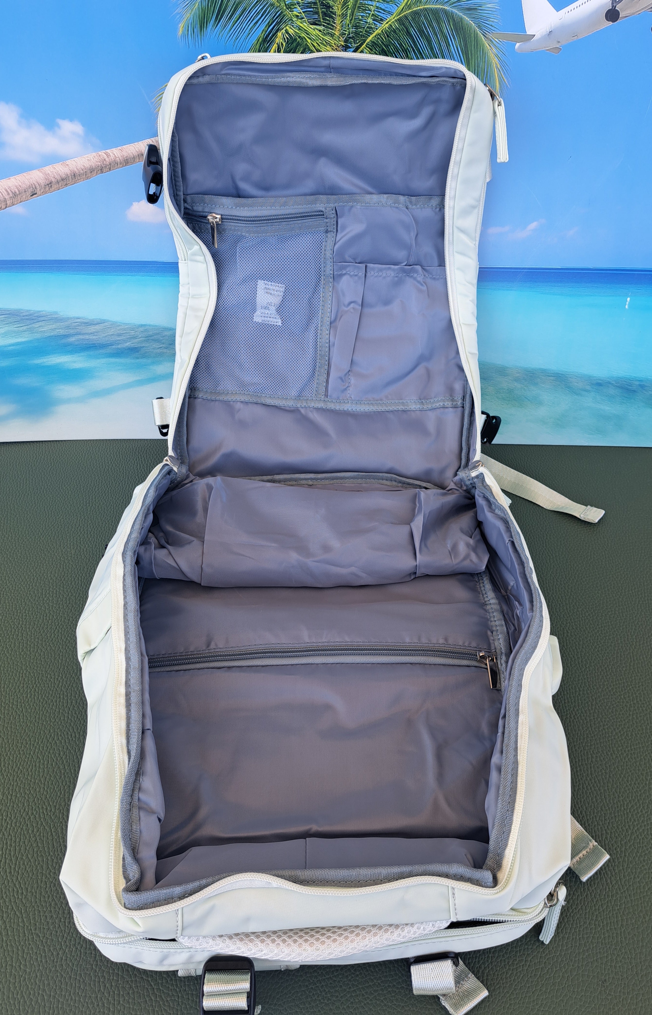 Zaino da Viaggio Bagaglio a Mano Ryanair COLORE MELA VERDE cm 40 x 30 x 20 No Supplementi! No Extra Fees!