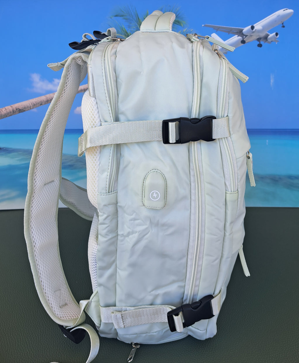 Zaino da Viaggio Bagaglio a Mano Ryanair COLORE MELA VERDE cm 40 x 30 x 20 No Supplementi! No Extra Fees!