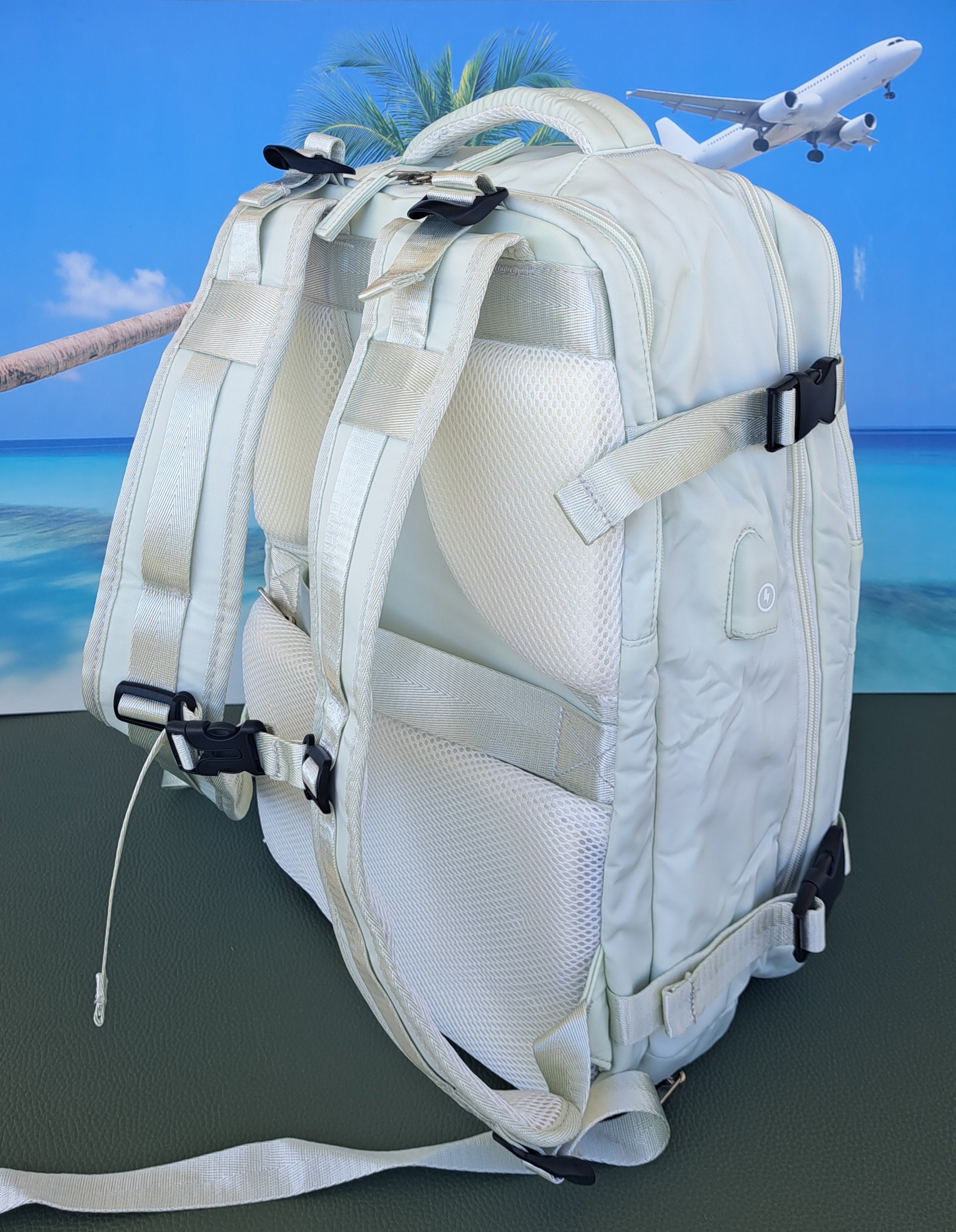 Zaino da Viaggio Bagaglio a Mano Ryanair COLORE MELA VERDE cm 40 x 30 x 20 No Supplementi! No Extra Fees!