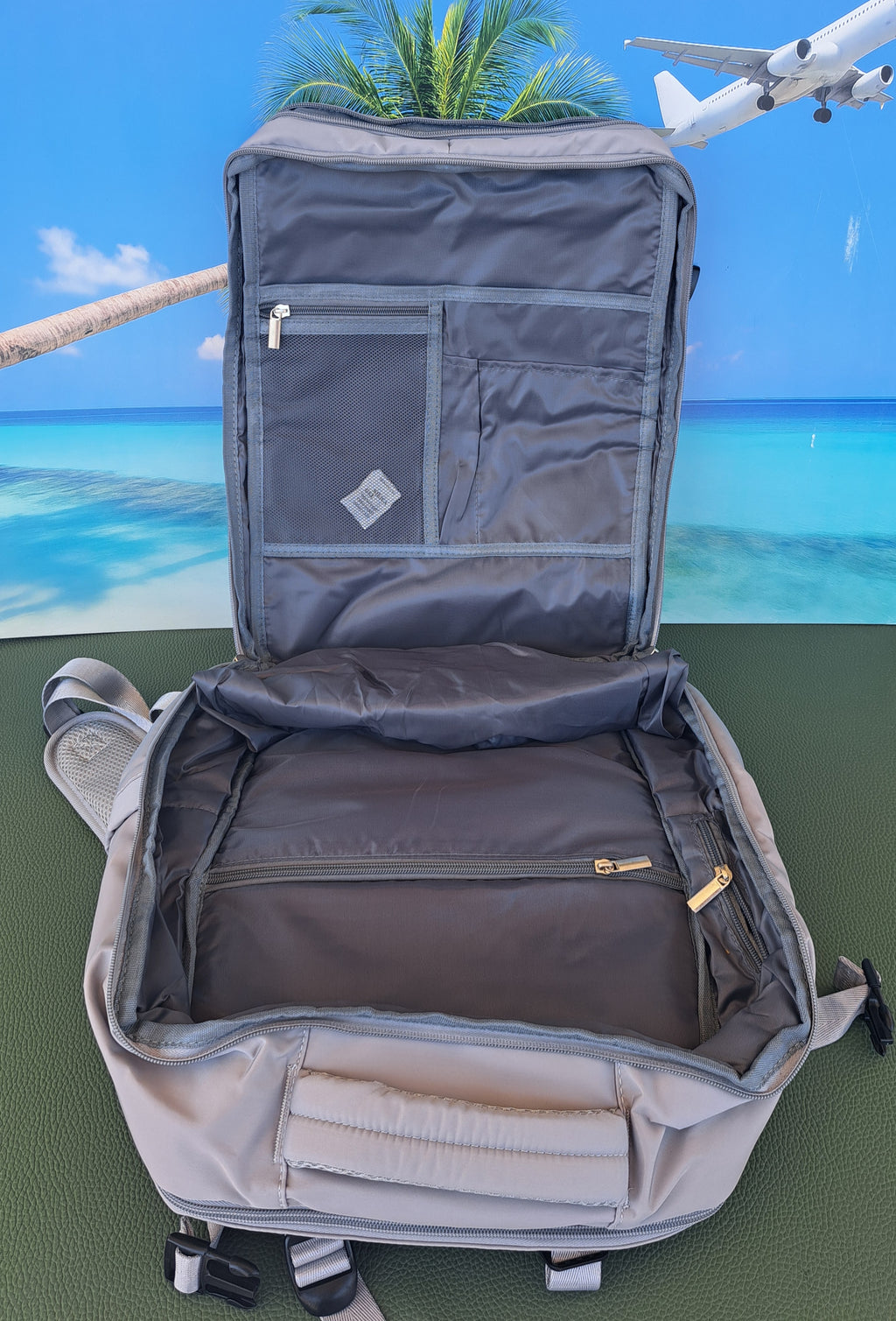 Zaino da Viaggio Bagaglio a Mano Ryanair COLORE GRIGIO cm 40 x 30 x 20 No Supplementi! No Extra Fees!