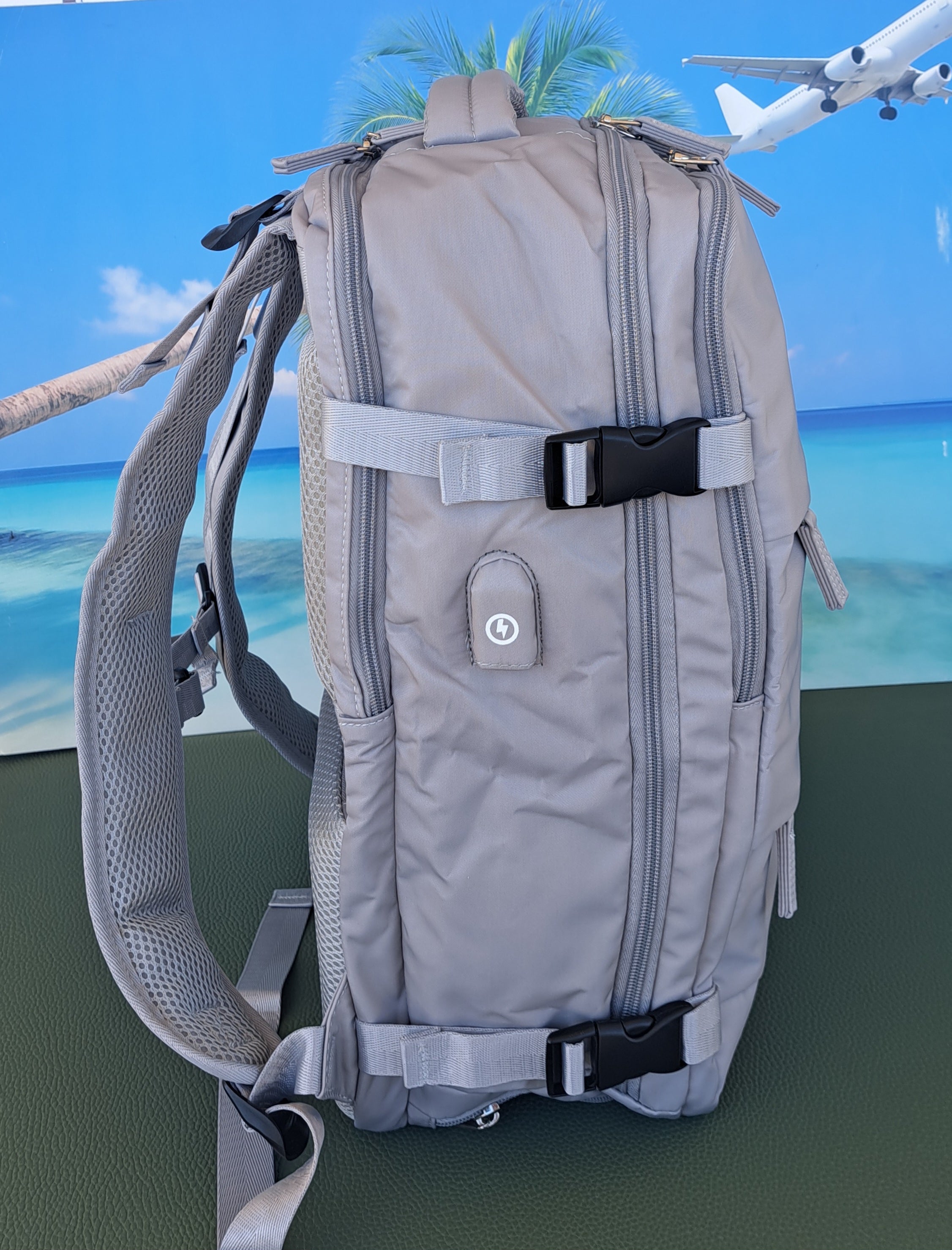 Zaino da Viaggio Bagaglio a Mano Ryanair COLORE GRIGIO cm 40 x 30 x 20 No Supplementi! No Extra Fees!