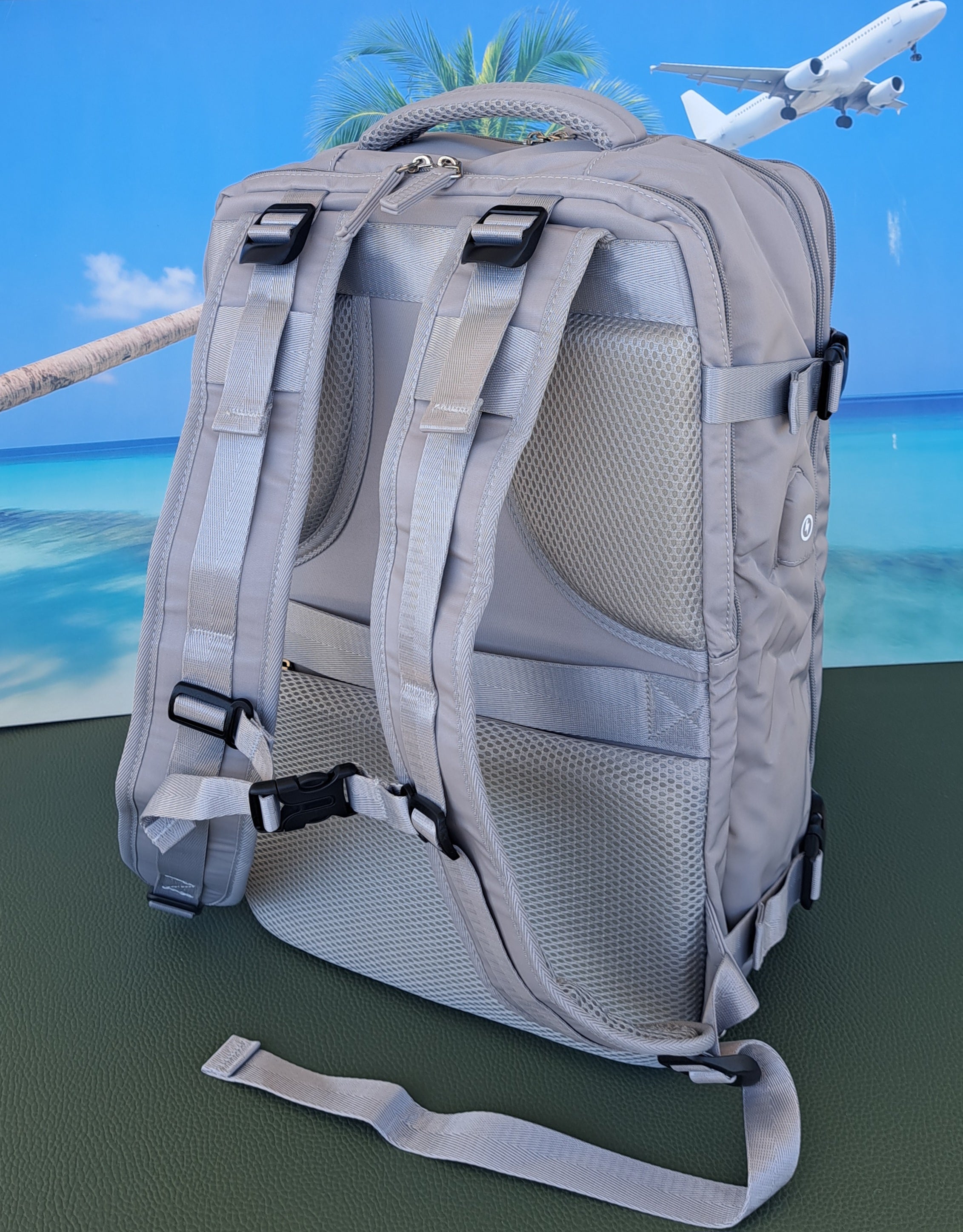 Zaino da Viaggio Bagaglio a Mano Ryanair COLORE GRIGIO cm 40 x 30 x 20 No Supplementi! No Extra Fees!