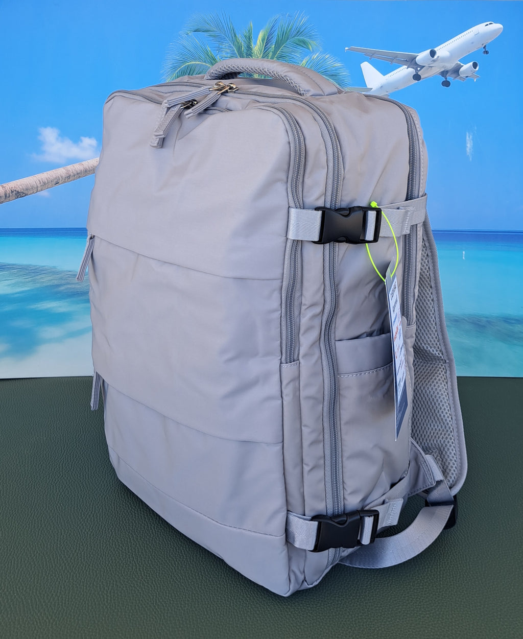 Zaino da Viaggio Bagaglio a Mano Ryanair COLORE GRIGIO cm 40 x 30 x 20 No Supplementi! No Extra Fees!