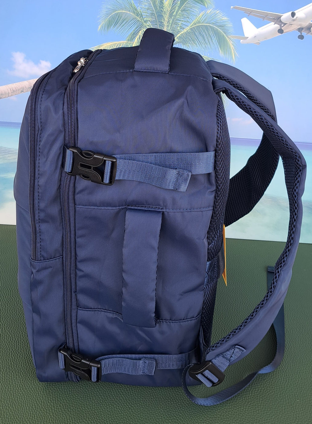 Zaino da Viaggio Bagaglio a Mano Ryanair Easyjet WizzAir 40x30x20 no supplementi! Blu