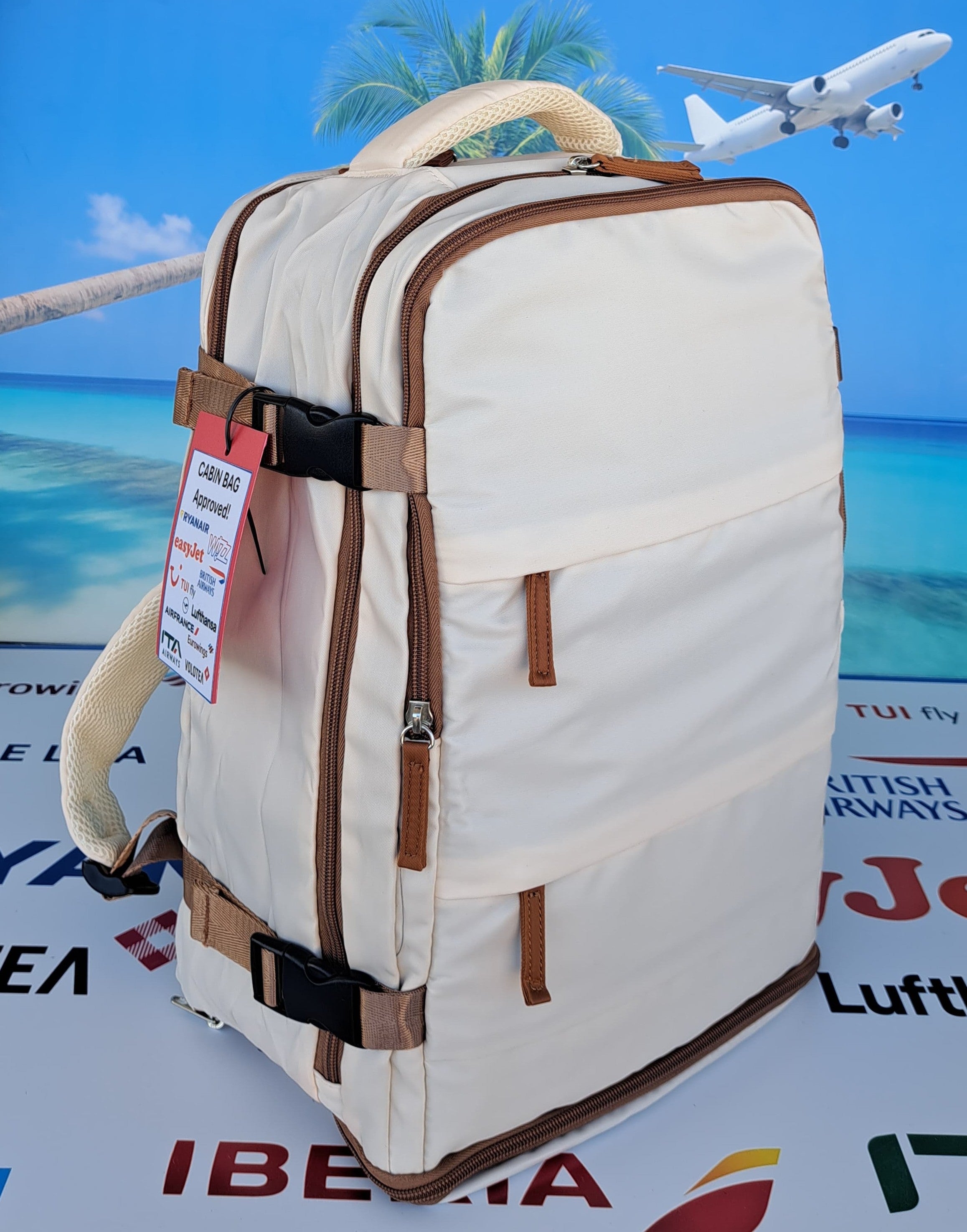 Zaino da Viaggio Bagaglio a Mano Ryanair 40 x 30 x 20 No Supplementi! No Extra Fees!