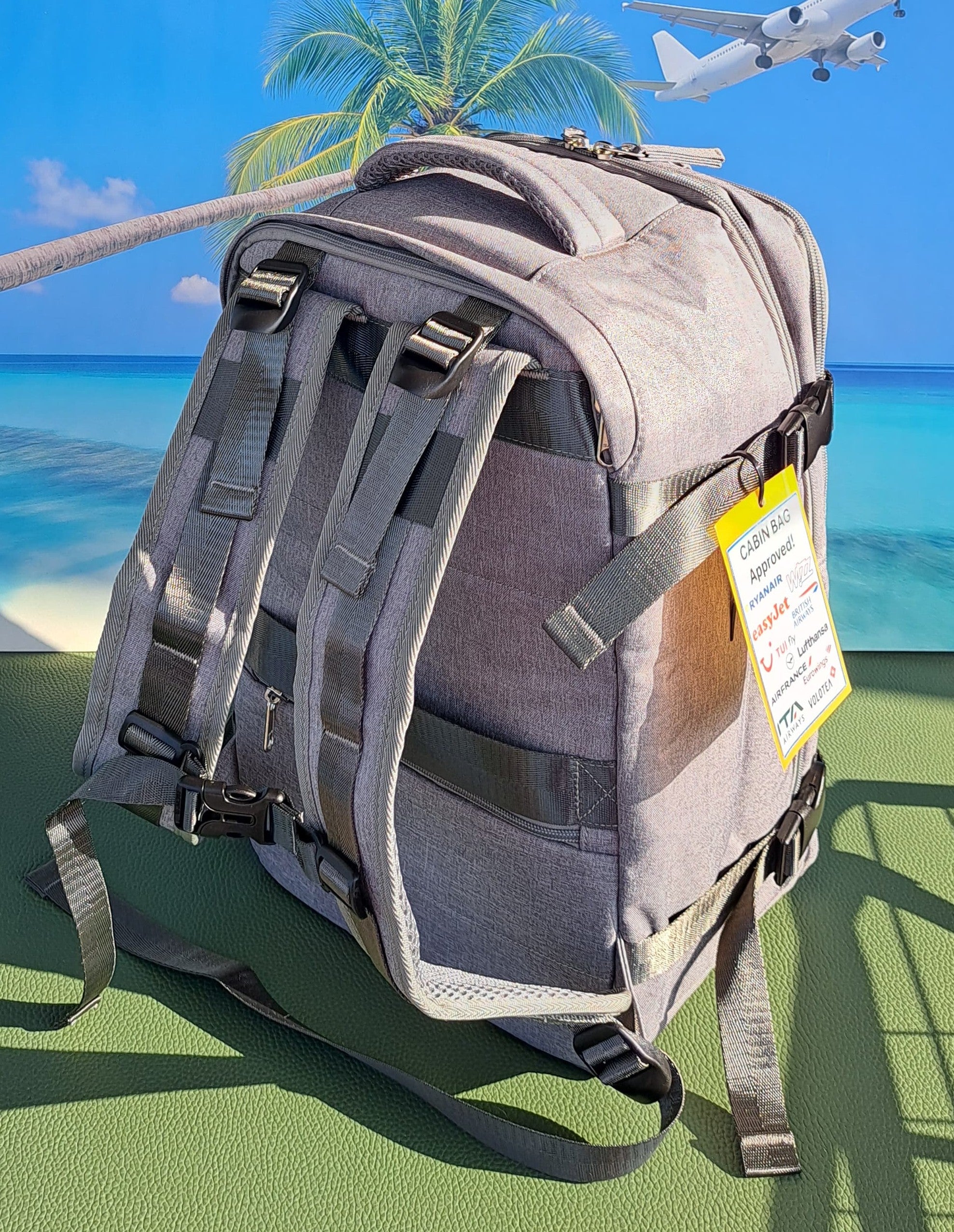 Zaino Ryanair misure cm 40x30x20 in Juta