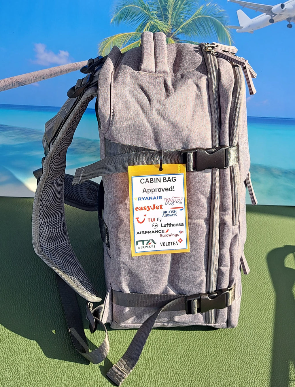 Zaino Ryanair misure cm 40x30x20 in Juta