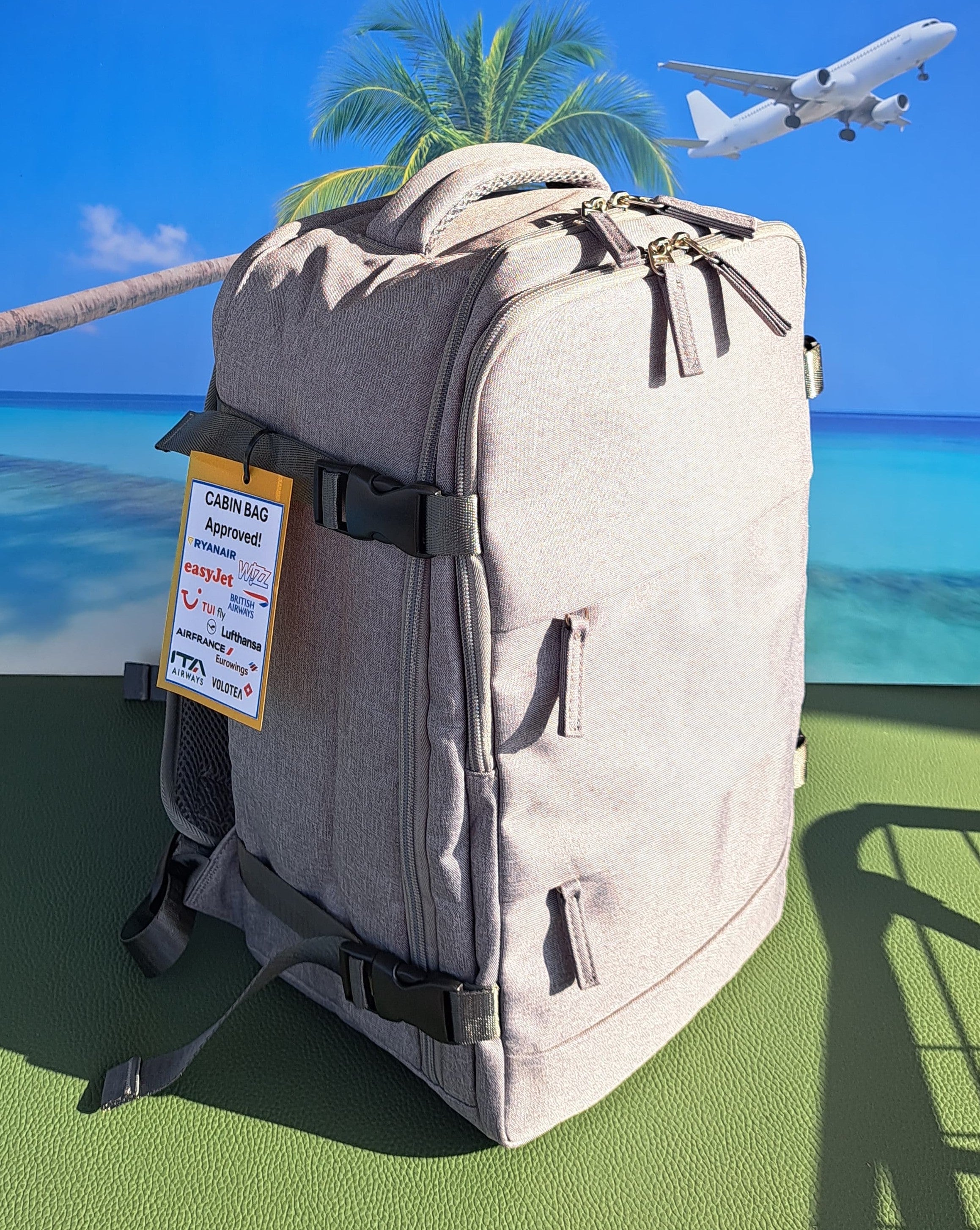 Zaino Ryanair misure cm 40x30x20 in Juta