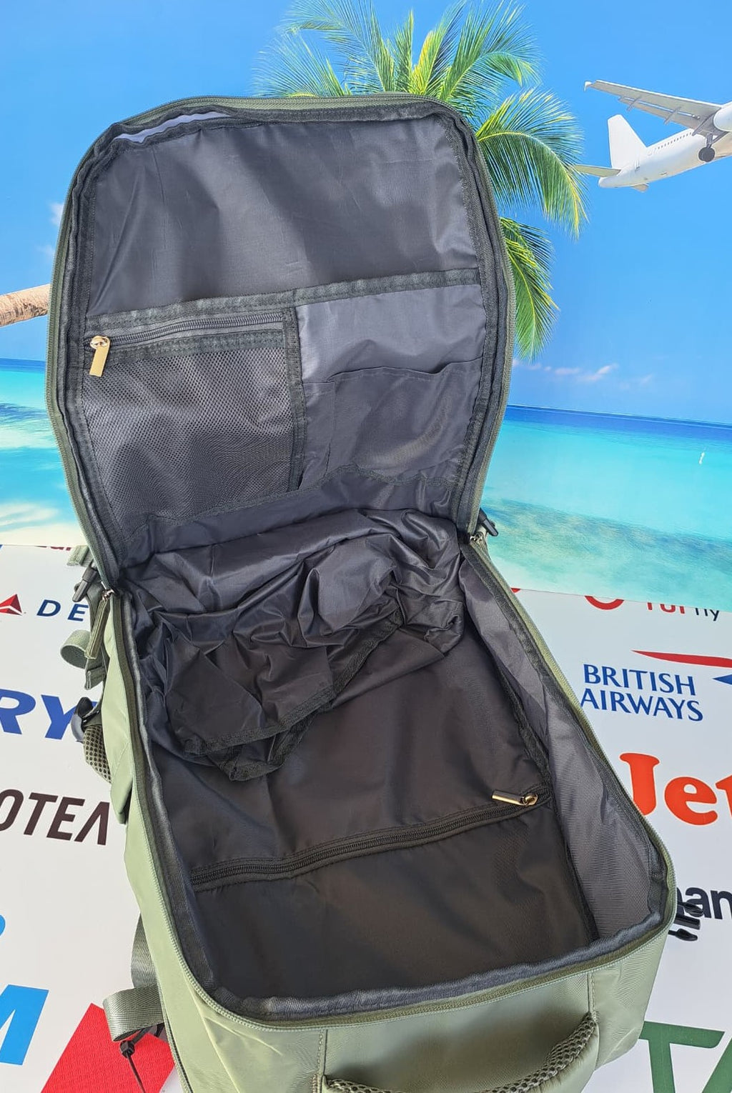 Zaino Ryanair Bagaglio a Mano gratuito 40x30x20 Verde