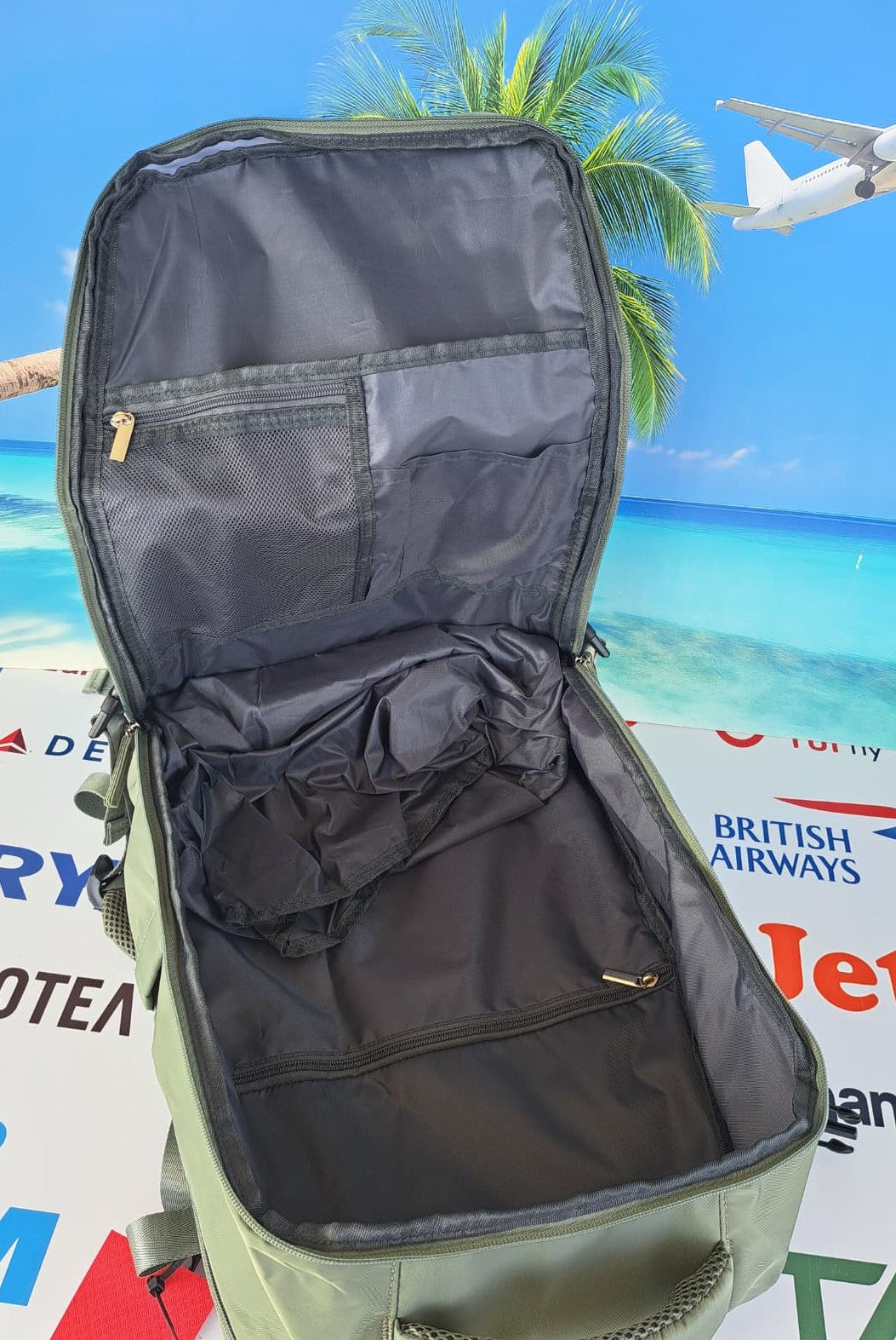 Zaino Ryanair Bagaglio a Mano gratuito 40x30x20 Verde