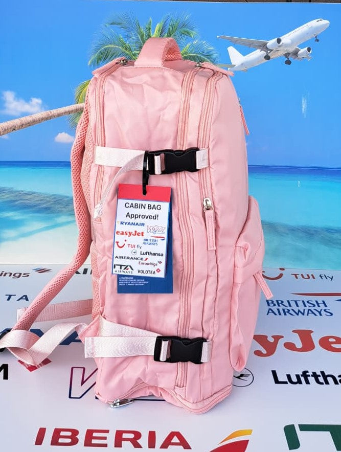 Zaino Ryanair Bagaglio a Mano gratuito 40x30x20 Rosa Barbie