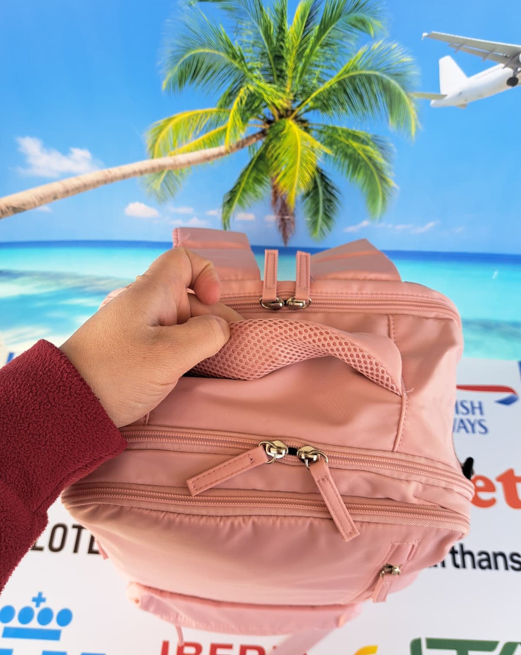 Zaino Ryanair Bagaglio a Mano gratuito 40x30x20 Rosa Barbie