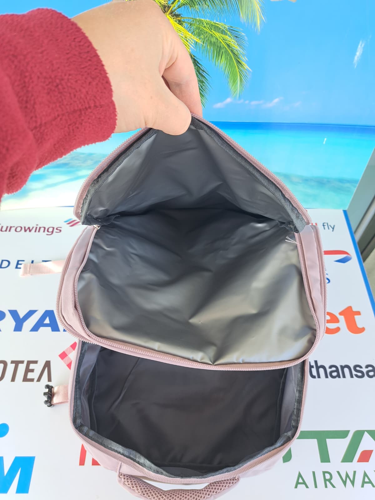 Zaino Ryanair Bagaglio a Mano gratuito 40x30x20 Lilla