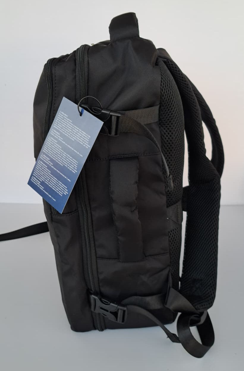 Zaino da Viaggio Bagaglio a Mano Ryanair Easyjet WizzAir 40x30x20 no supplementi! Nero
