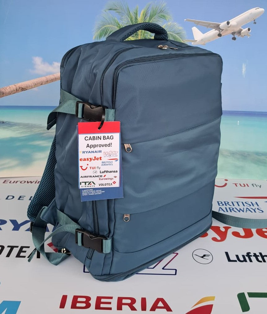 Zaino da Viaggio Bagaglio a Mano Ryanair 40 x 30 x 20 No Supplementi! No Extra Fees!