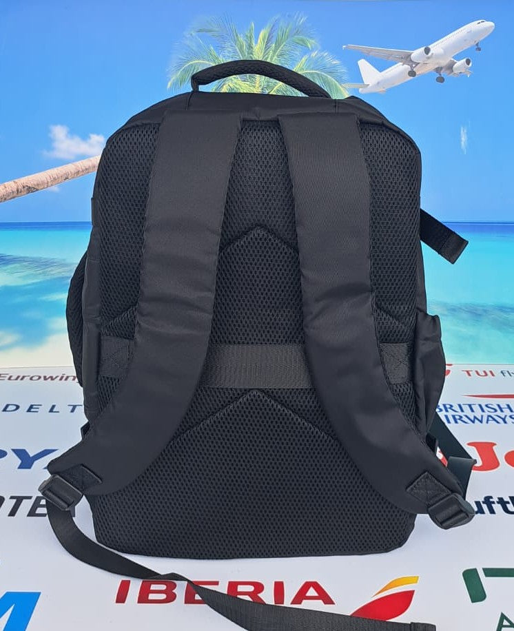 Zaino da Viaggio Bagaglio a Mano Ryanair 40 x 30 x 20 No Supplementi! No Extra Fees! Nero