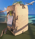Zaino da Viaggio Bagaglio a Mano Ryanair 40 x 30 x 20 No Supplementi! No Extra Fees! COLORE Sabbia del Deserto