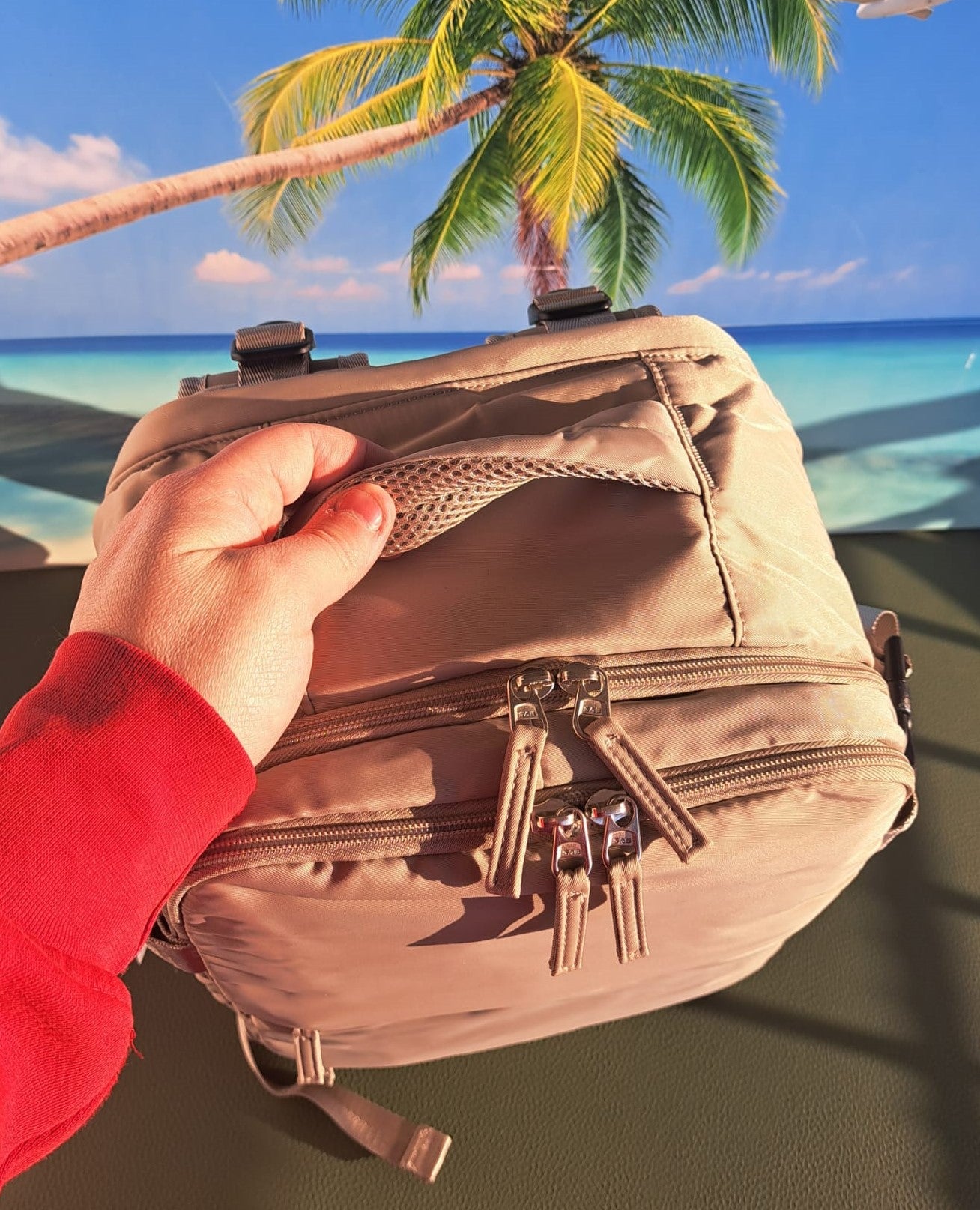Zaino da Viaggio Bagaglio a Mano Ryanair 40 x 30 x 20 No Supplementi! No Extra Fees! COLORE Sabbia del Deserto