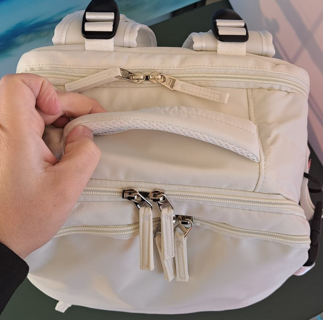 Zaino da Viaggio Bagaglio a Mano Ryanair COLORE BIANCO GHIACCIO cm 40 x 30 x 20 No Supplementi! No Extra Fees!
