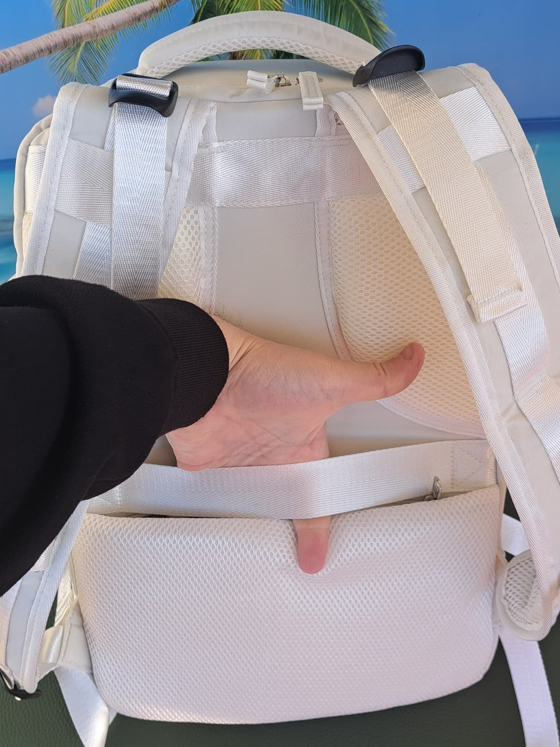 Zaino da Viaggio Bagaglio a Mano Ryanair COLORE BIANCO GHIACCIO cm 40 x 30 x 20 No Supplementi! No Extra Fees!