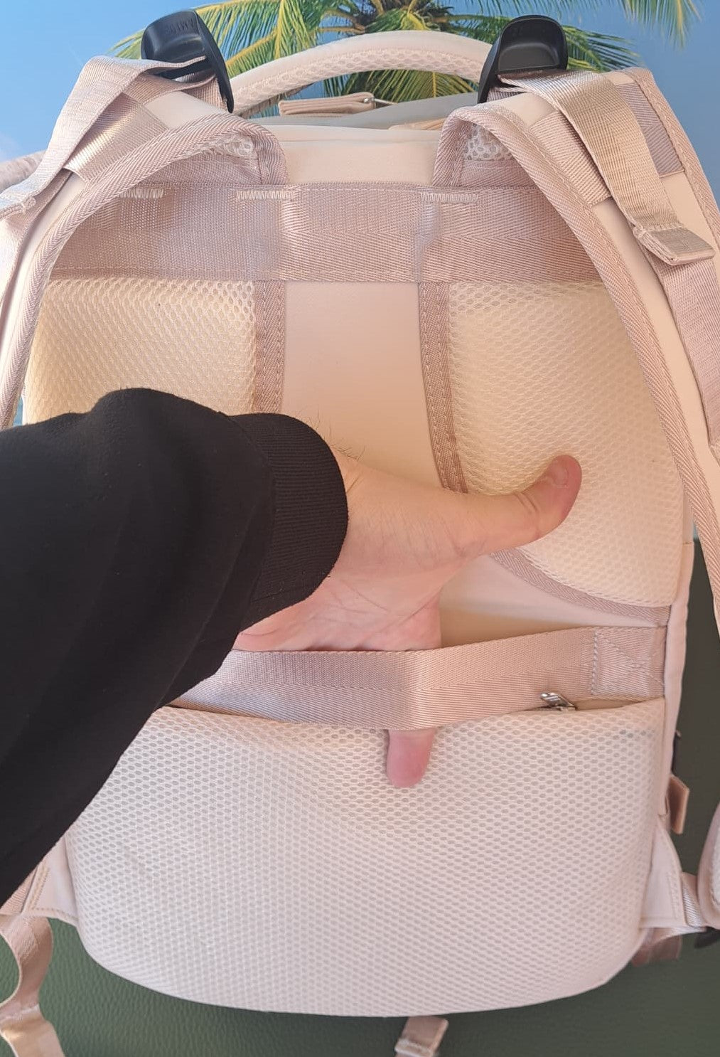Zaino da Viaggio Bagaglio a Mano Ryanair COLORE CREMA cm 40 x 30 x 20 No Supplementi! No Extra Fees!