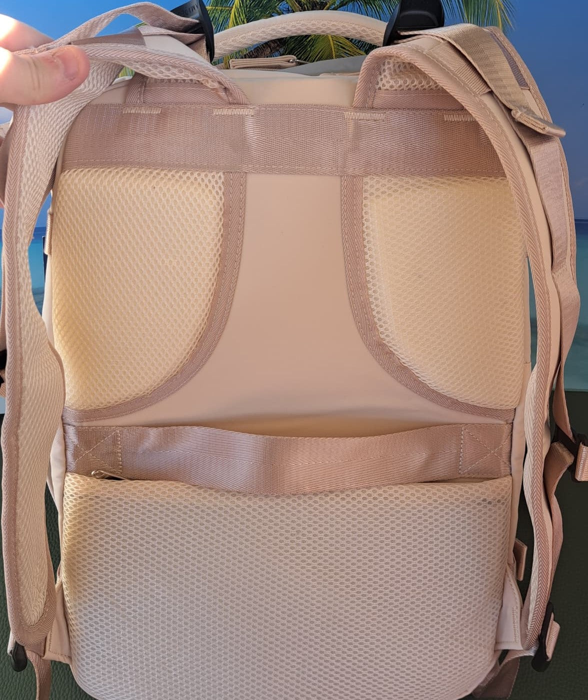 Zaino da Viaggio Bagaglio a Mano Ryanair COLORE CREMA cm 40 x 30 x 20 No Supplementi! No Extra Fees!