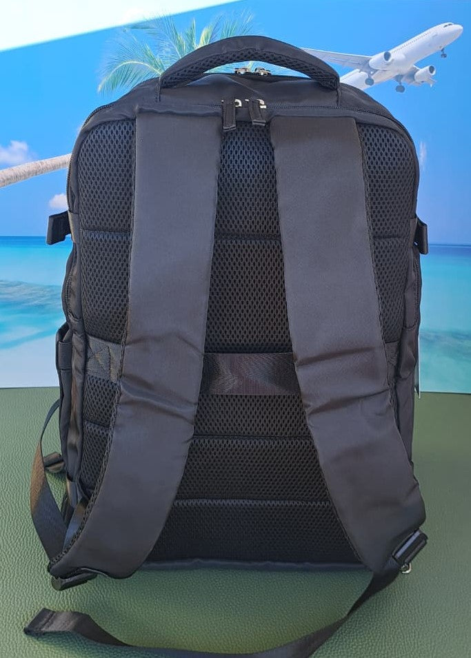 Zaino da Viaggio Bagaglio a Mano Ryanair 40 x 30 x 20 No Supplementi! No Extra Fees! NERO