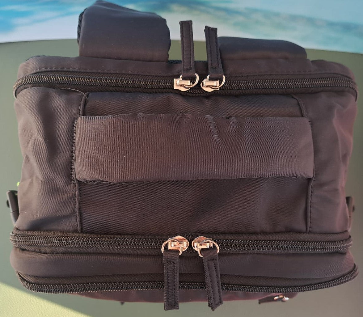 Zaino da Viaggio Bagaglio a Mano Ryanair 40 x 30 x 20 No Supplementi! No Extra Fees! NERO