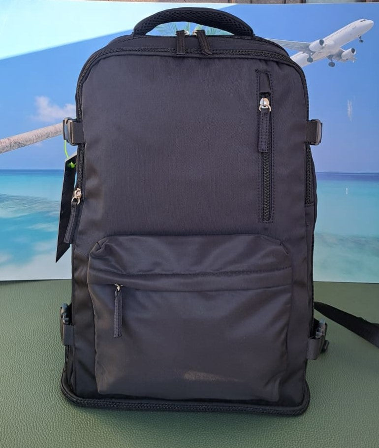 Zaino da Viaggio Bagaglio a Mano Ryanair 40 x 30 x 20 No Supplementi! No Extra Fees! NERO