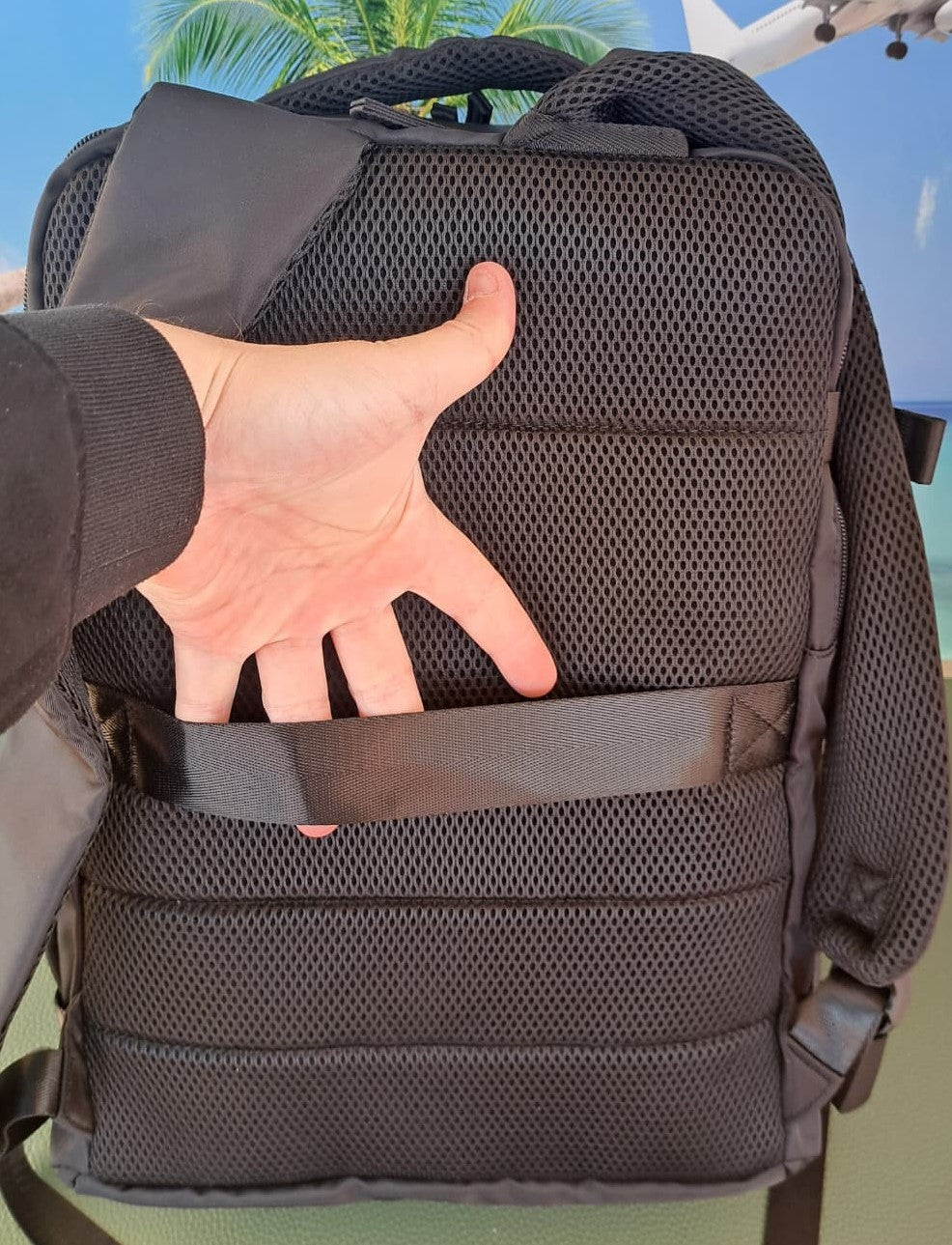 Zaino da Viaggio Bagaglio a Mano Ryanair 40 x 30 x 20 No Supplementi! No Extra Fees! NERO