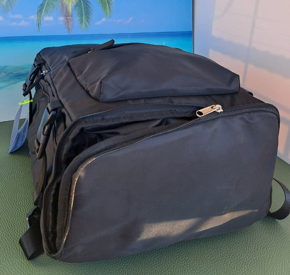 Zaino da Viaggio Bagaglio a Mano Ryanair 40 x 30 x 20 No Supplementi! No Extra Fees! NERO