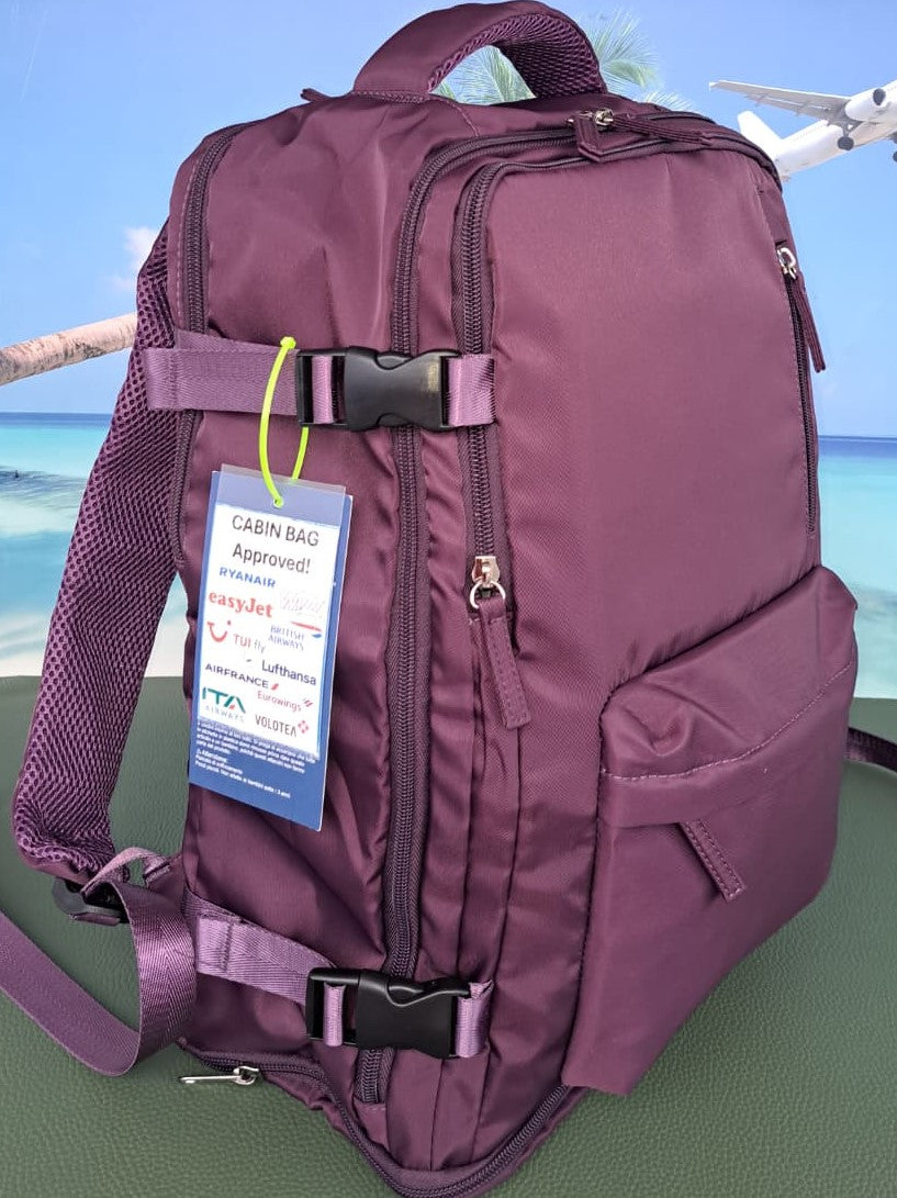 Zaino Ryanair Bagaglio a Mano gratuito 40x30x20 VIOLA