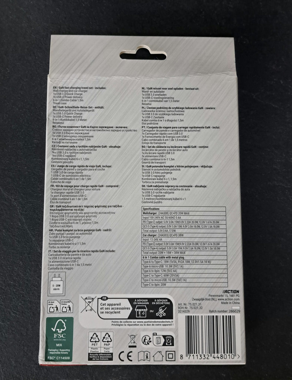 Travel Charger set