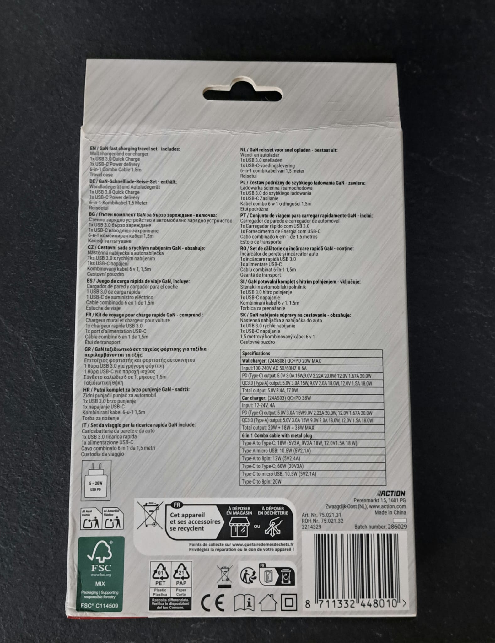 Travel Charger set
