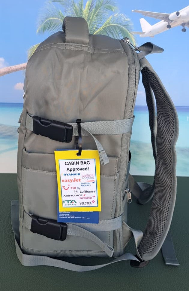 Zaino da Viaggio Bagaglio a Mano Ryanair VERDE cm 40 x 30 x 20 No Supplementi! No Extra Fees!