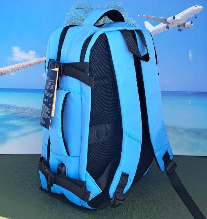 Zaino Baci & Abbracci misure Ryanair 40x30x20 24 Litri AZZURRO