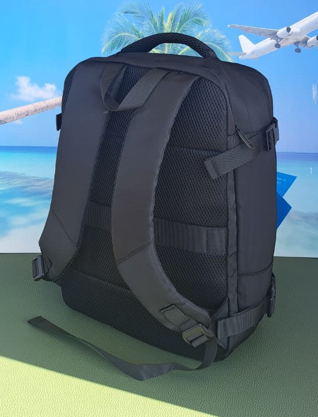 Zaino Baci & Abbracci misure Ryanair 40x30x20 24 Litri NERO